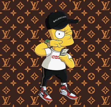 gucci bart simpson supreme wallpaper|gucci mickey mouse wallpaper.